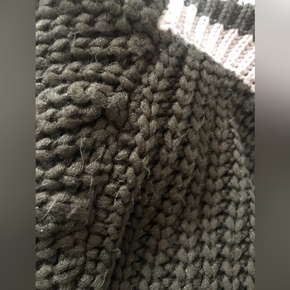 SACHIN & BABI Knit Olive Green Off-Shoulder Sweater - Picture 13 of 15